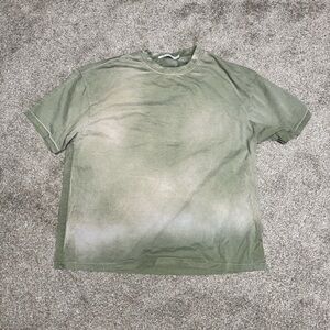 Mnml.la sunfaded green washed t shirt mens XL
